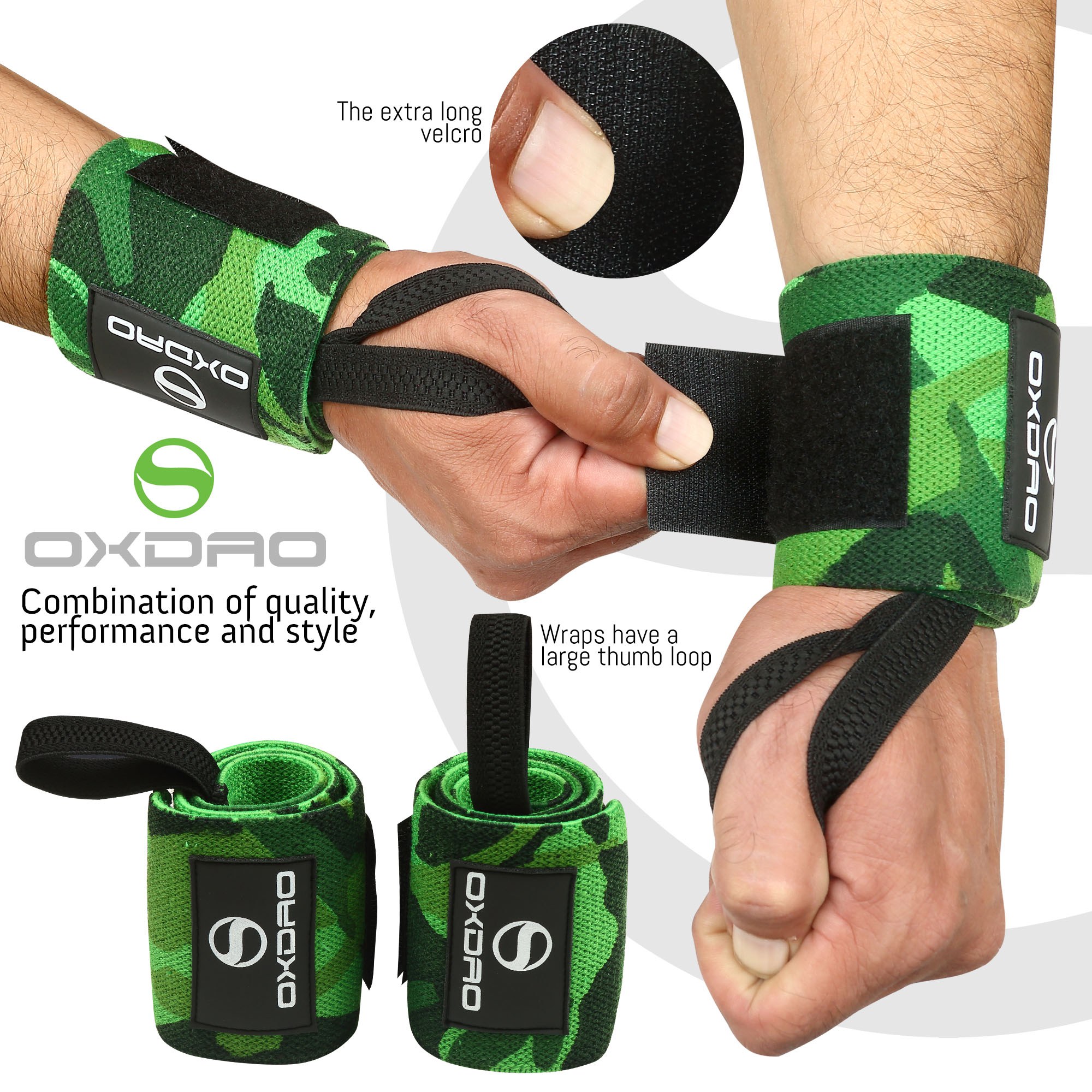 Amazon listing design for camo wrist wraps