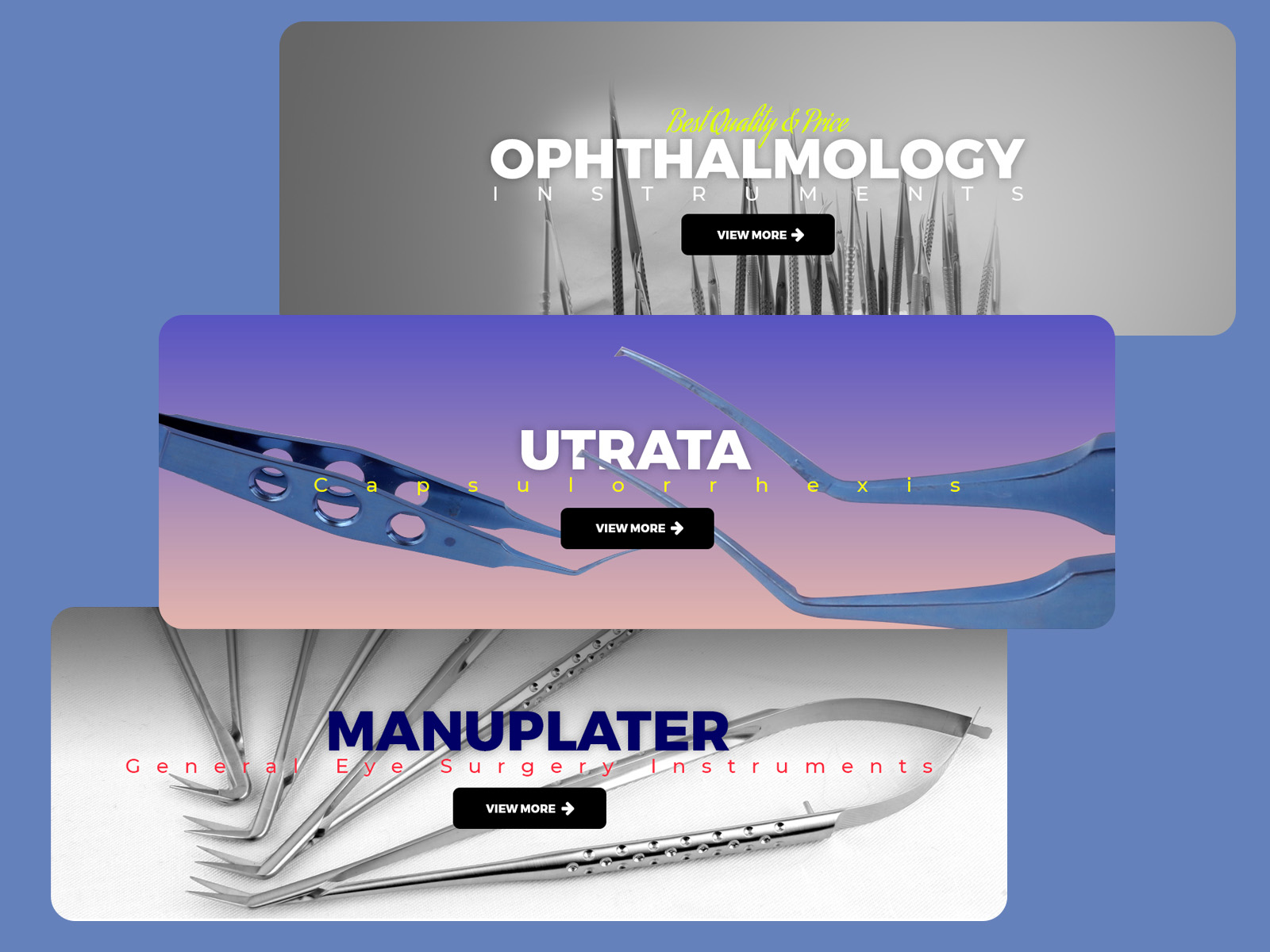 Asuzna eye instruments web banner design