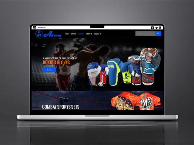 Anorm Sports website design